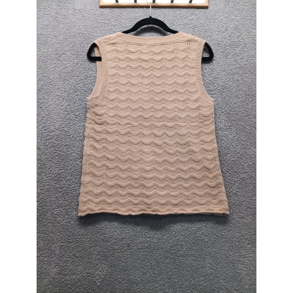 Hem & Thread Knit Tank Top M Blush Textured Sleeveless NWT  Fairy Cottagecore - Picture 3 of 7